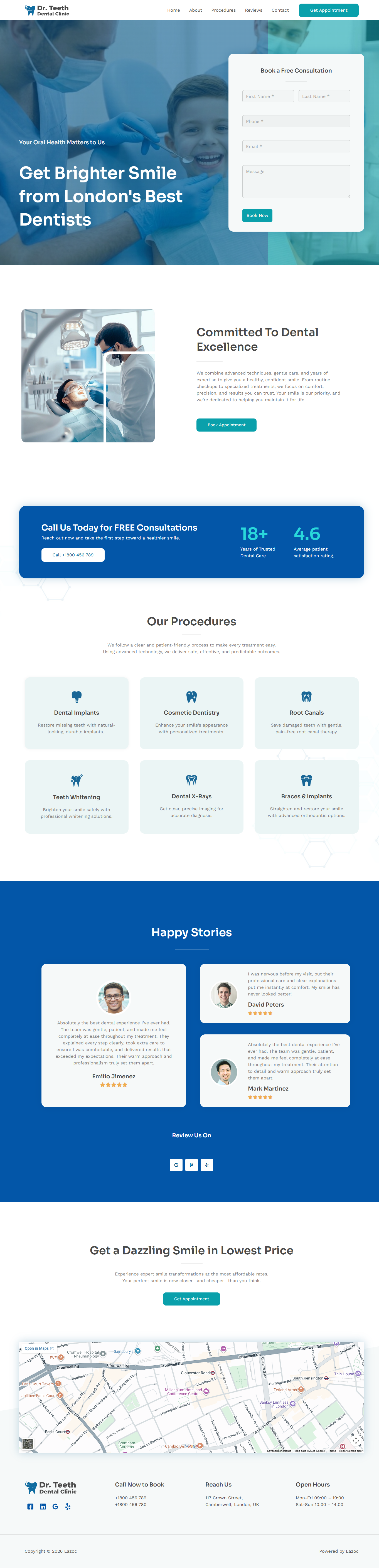 1-Click Premium Dentist & Clinic Website | Ready-to-Launch